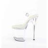 Pleaser - FLAMINGO808PREM Sandaal met enkelband, Paaldans schoenen - Transparant Product image